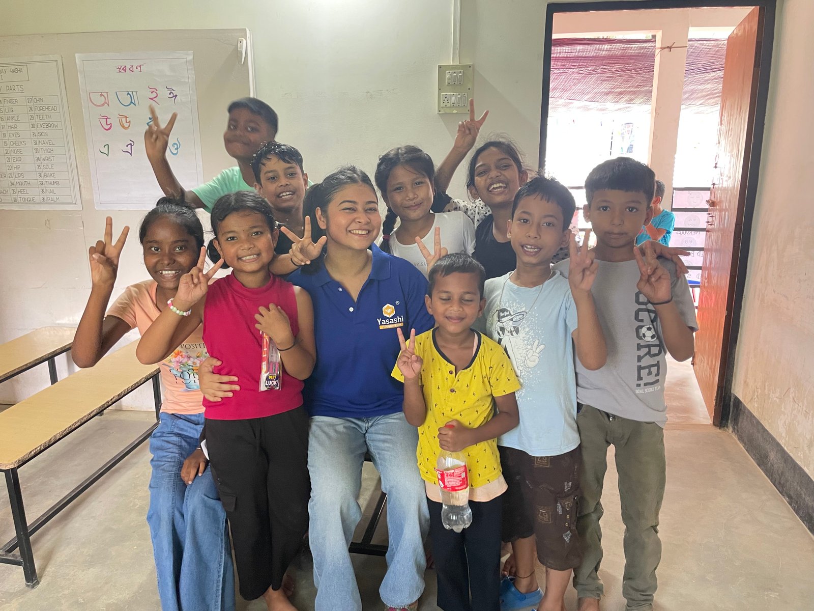 Children taking part in a summer camp activity