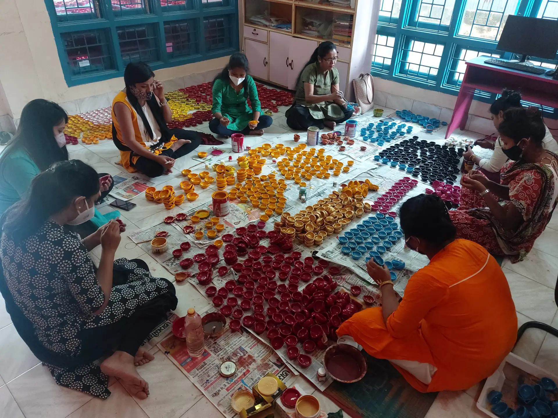 The Diya Campaign — hand-painted diyas by Yasashi students